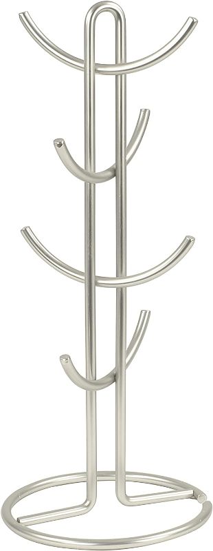 Photo 1 of 
Spectrum Diversified Euro Large 8 Holder, Tree, Mugs & Tea Cup Storage Rack, Coffee Counter Bar Accessory & Kitchen Countertop Organizer, Satin Nickel