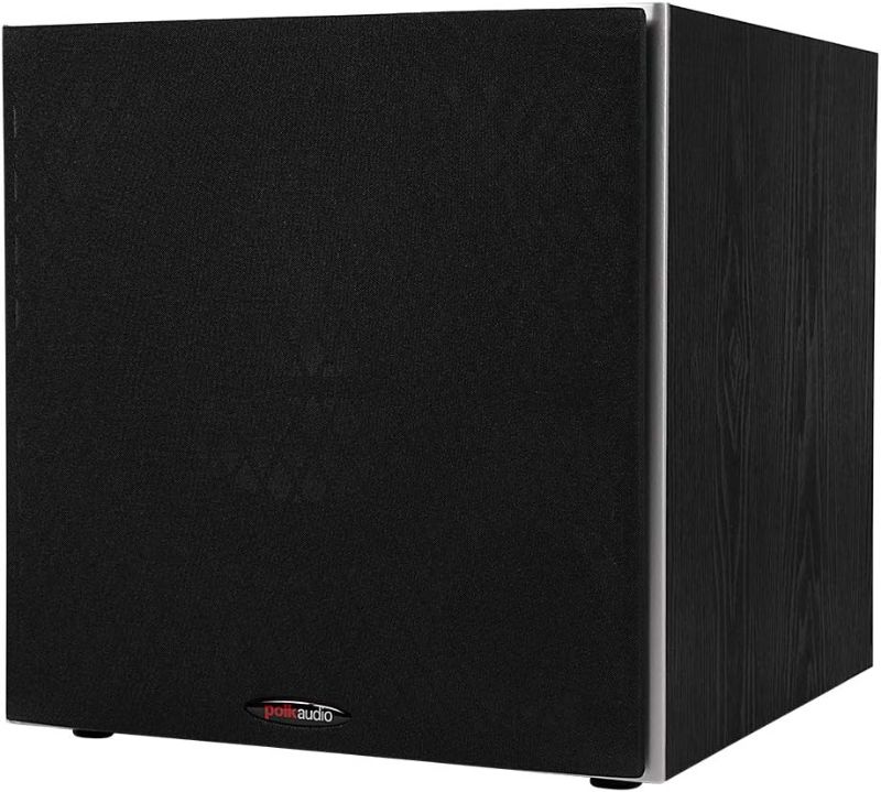 Photo 1 of Polk Audio PSW10 10" Powered Subwoofer – Power Port Technology, Up to 100 Watts, Big Bass in Compact Design, Easy Setup with Home Theater Systems, Timbre-Matched with Monitor & T-series Polk Speakers