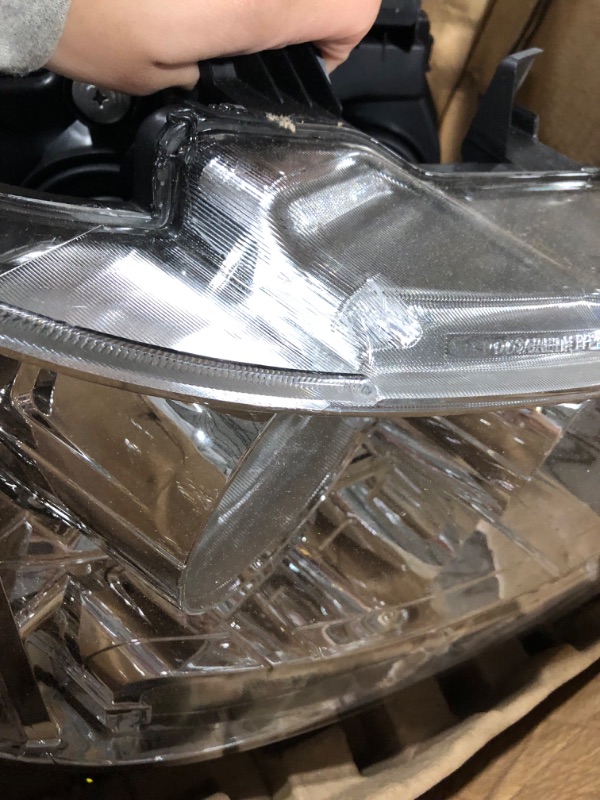 Photo 1 of PIT66 Headlights, Compatible with 2007-2014 Chevy Tahoe Suburban/2007-2013 Chevy Avalanche Corner HeadLamp, Clear Lens Chrome Housing Clear Reflector Clear Lens Chrome Housing Clear Reflector Basic Style
