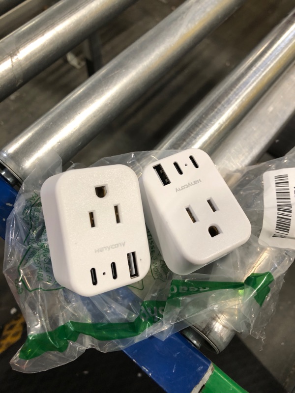 Photo 2 of European Travel Plug Adapter, International Plug Adapter, Italy Spain Power Adapter, 2 Outlets 2 USB C Ports, Type C Adapter Travel Cruise Essentials for Amercian US to Most Europe France Germany EU Type C - Most of Europe