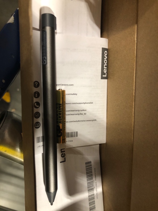 Photo 2 of Lenovo Digital Pen 2 (Laptop) - Ultra-Tactile Response - 4,096 Levels of Pressure - Natural Feel Elastometer Pen Tip - Extended Battery Life - Silver