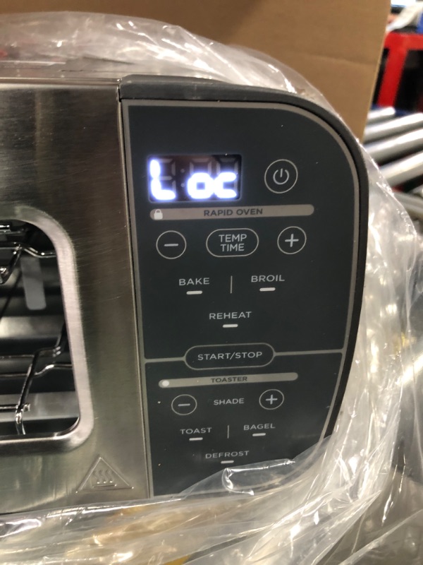 Photo 1 of Ninja ST101 Foodi 2-in-1 Flip Toaster, 2-Slice Capacity, Compact Toaster Oven, Snack Maker, Reheat, Defrost, 1500 Watts, Stainless Steel (Renewed), 2-Slice Compact Oven Capacity 6 Functions