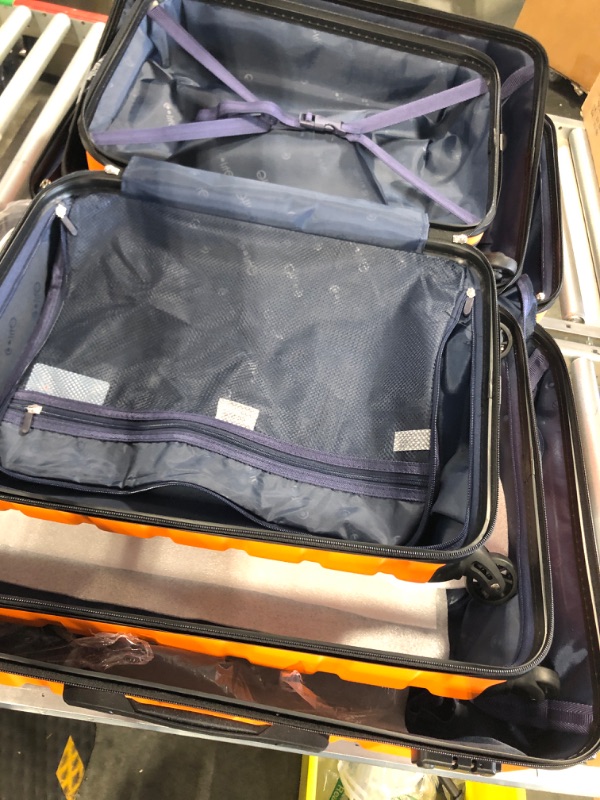 Photo 1 of COOLIFE Luggage 3 Piece Set Suitcase Spinner Hardshell Lightweight TSA Lock 4 Piece Set