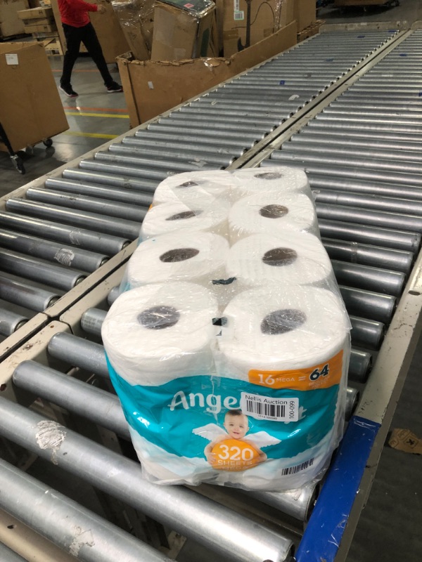 Photo 2 of Angel Soft® Toilet Paper, 16 Mega Rolls = 64 Regular Rolls, 2-Ply Bath Tissue