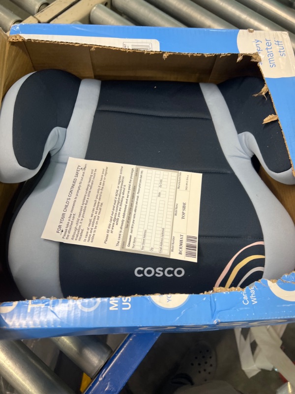 Photo 3 of Cosco Topside Backless Booster Car Seat, Lightweight 40-100 lbs, Rainbow