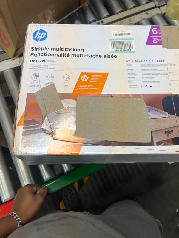 Photo 2 of HP DeskJet 4155e Wireless Color All-in-One Printer & 67XL Tri-Color High-Yield Ink Cartridge | 3YM58AN & 67XL Black High-Yield Ink Cartridge | 3YM57AN Printer + Tri-color Ink + Black Ink