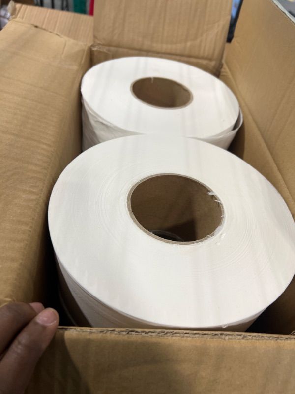 Photo 3 of SoNeat 2-Ply Jumbo Toilet Paper Rolls, 9” Commercial Bathroom Tissue Paper, 1000 Ft. Long, Compatible with Standard Jumbo Toilet Dispenser Commercial Toilet Paper Rolls, 9-inch Jumbo Roll Toilet Paper