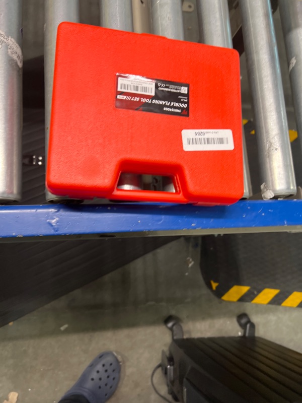 Photo 1 of Thorstone Double & Single Flaring Tool Kit for Brake Line and Brass Tubing Tool with Extra Adapters, 45 Degrees, Red basic