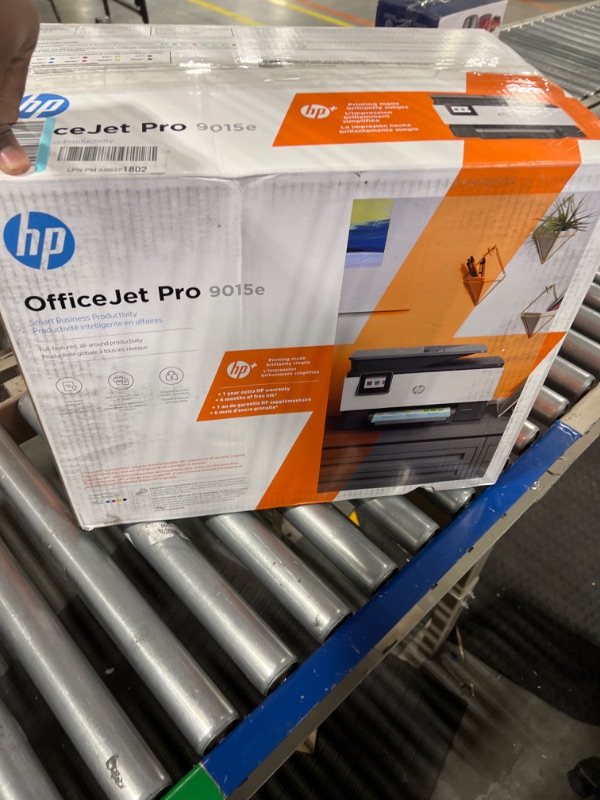 Photo 2 of HP OfficeJet Pro 9015e Wireless Color All-in-One Printer with bonus 6 months Instant ink with HP+ (1G5L3A),Gray