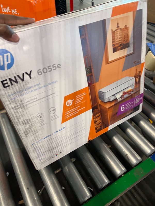 Photo 2 of HP ENVY 6055e Wireless Color Inkjet Printer, Print, scan, copy, Easy setup, Mobile printing, Best for home, Instant Ink with HP+,white New