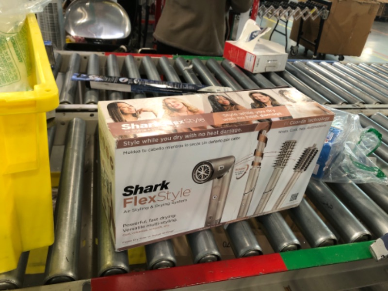 Photo 1 of Shark HD430 FlexStyle Air Styling & Drying System, Powerful Hair Blow Dryer & Multi-Styler with Auto-Wrap Curlers, Paddle Brush, Oval Brush, Concentrator Attachment, Stone For Straight & Wavy Hair Stone