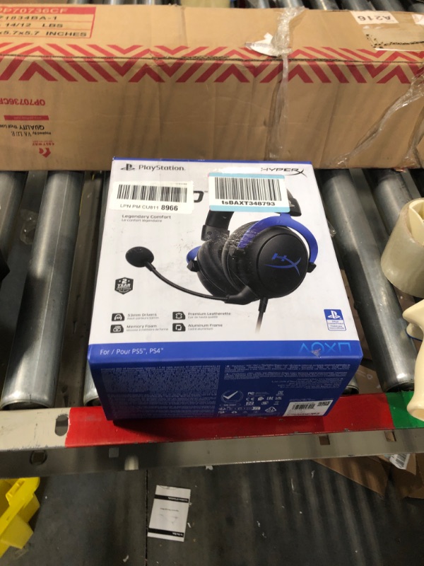 Photo 2 of HyperX Cloud Stereo Gaming Headset for PlayStation 4 & 5 (Black/Blue)