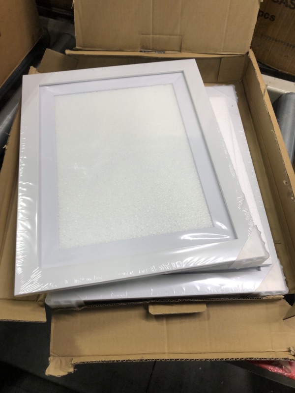Photo 1 of [2-Pack] Kids Art Frames, 10x12.5 Front Opening Kids Artwork Frames Changeable, White Artwork Display Storage Frame for Wall, Holds 50 Pcs, for 3D Picture, Crafts, Children Drawing, Hanging Art, Portfolio