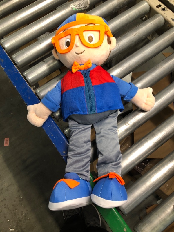 Photo 1 of Blippi Get Ready and Play Plush - 20-inch Dress Up Plush with Sounds, Teaches Children to Tie Shoes, Button Shirts, Snap Suspenders, Zip Vest-Jacket, Roll Sleeves and Socks and More - Amazon Exclusive