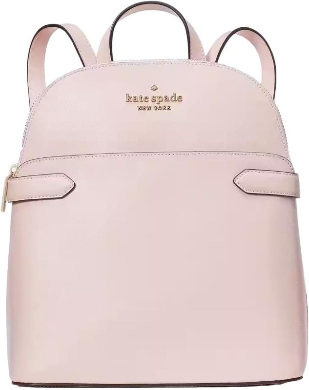 Photo 1 of Kate Spade New York Staci Dome Leather Backpack Chalk Pink
