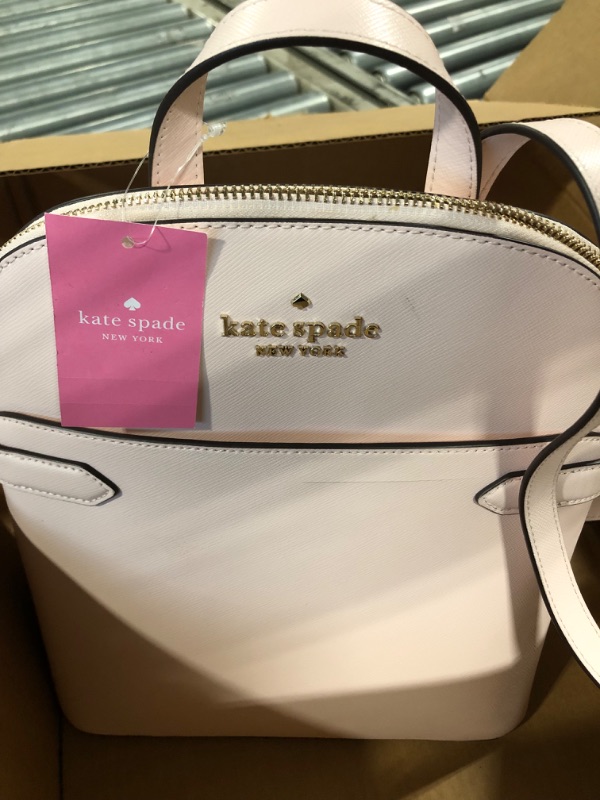 Photo 4 of Kate Spade New York Staci Dome Leather Backpack Chalk Pink
