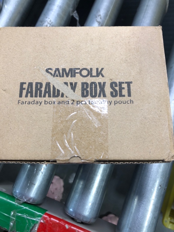 Photo 2 of Samfolk Faraday Box with Faraday Pouch 2 Pack, Keyless Entry Car Key Safe Protector RFID Anti-Theft Signal Blocking Cages