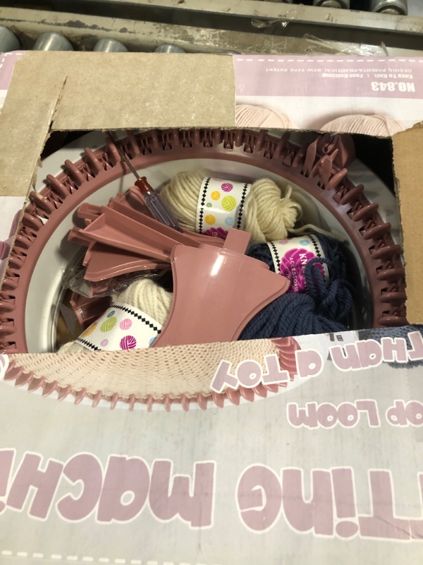 Photo 1 of 48-Pin Oversized Hand-Knitted, Knit Set, Knit Plate Rotary Double Knitting Machine, Knitting Machine Weaving Loom or Adult and Children's Ki