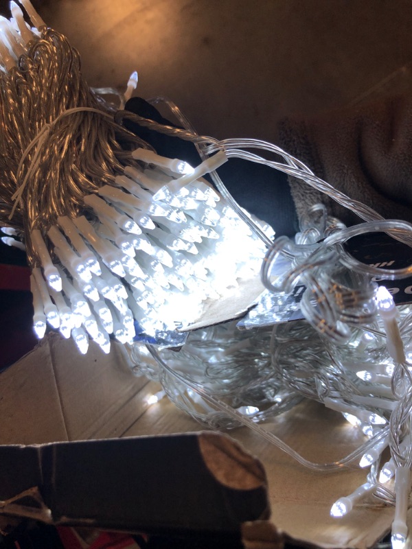 Photo 1 of 509FT Extra Long Christmas Lights, 1350 LED Christmas String Lights with 8 Modes & Timer Memory Function Waterproof Christmas Decorations for Xmas Yard Tree Party Home Garden Holiday Cool White