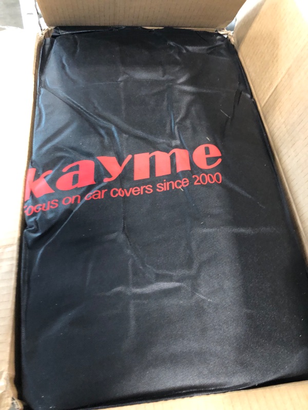 Photo 2 of 
Kayme 7 Layers Heavy Duty Car Cover Waterproof All Weather, Full Exterior Cover Outdoor Snow Sun Uv Protection with Zipper for Automobiles, Universal Fit...
Size:PE-Black