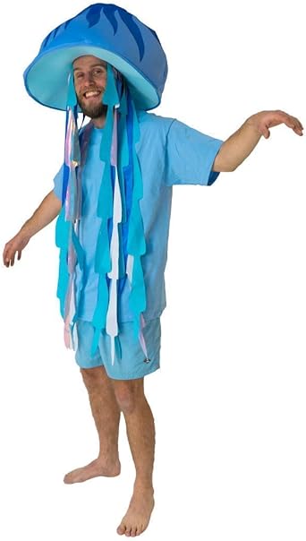 Photo 1 of Bodysocks Fancy Dress Blue Jellyfish Under the Sea Costume for Adults (One Size