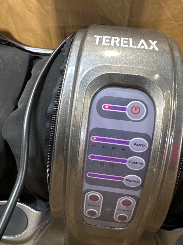 Photo 3 of TERELAX Foot Massager, Best Fathers Day Gift Shiatsu Foot and Calf Massage Machine to Relax Your Feet, Electric Foot Massagers for Plantar Fasciity Help to Pain Relief Neuropathy and Blood Circulation Grey