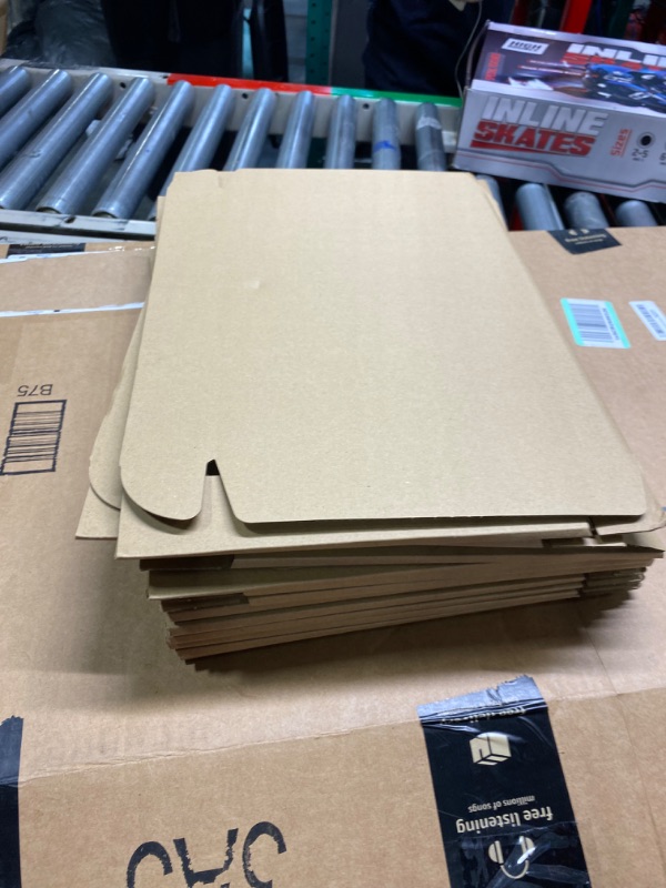 Photo 3 of MEBRUDY 13x10x2 Inches Shipping Boxes Pack of 25, Small Corrugated Cardboard Box for Mailing Packing Literature Mailer 13x10x2 25Pack