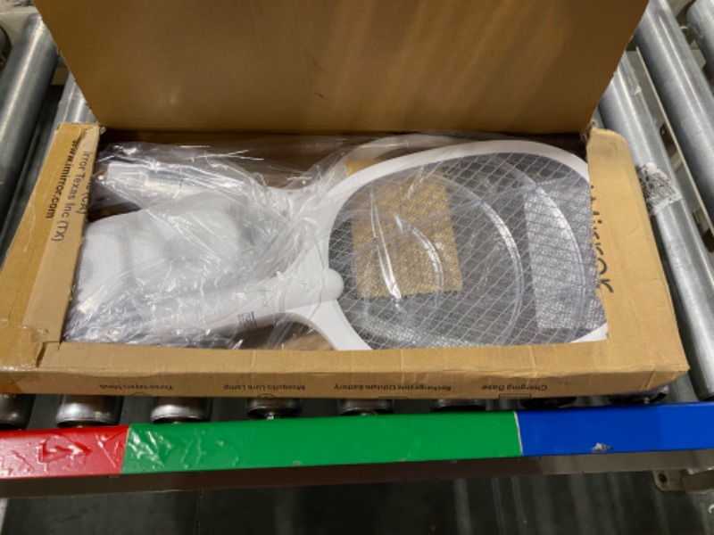 Photo 1 of imirror Bug Zapper Racket, 2 in 1 Rechargeable Electric Fly Swatter Mosquito Swatter (2 Pack, 1800mAH)