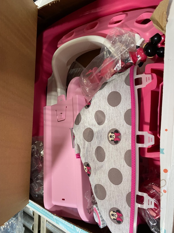 Photo 3 of Disney Baby Ready, Set, Walk! DX Developmental Walker, Minnie Grey Dots