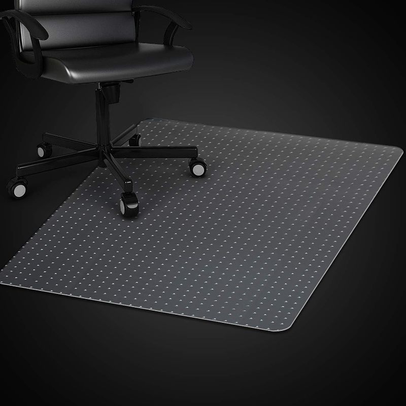 Photo 1 of Azadx Clear Office Chair Mat for Low, Standard and No Pile Carpeted Floors, Plastic Computer Desk Chair Mat on Carpet for Easy Rolling, Durable Carpet Protector Mat (36 x 48'' Rectangle)
