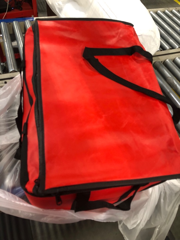 Photo 2 of 10-Pack Insulated Food Delivery Bag for Uber Eats, XXX-Large Grocey Shopping Bag for Catering, Red XXX-Large Red 10