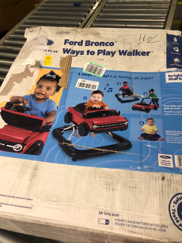 Photo 2 of Bright Starts Ford Bronco Ways to Play 4-in-1 Baby Activity Push Walker, Race Red, Unisex, Age 6 Months + Ford Bronco Race Red