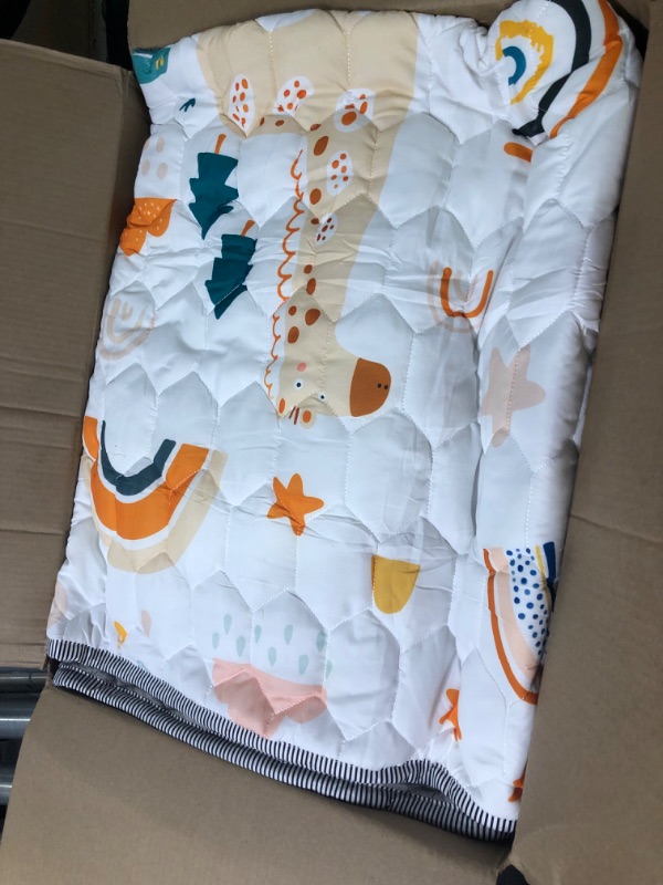 Photo 1 of Baby Play Mat 50" X 50",Foldable Baby Play Mat, Non-Slip Cushioned Baby Playpen Mat for Playing, Baby Playmat Floor Mat for Infants, Babies, Toddlers,Machine Washable for Easy Care. 50*50 Forest Party