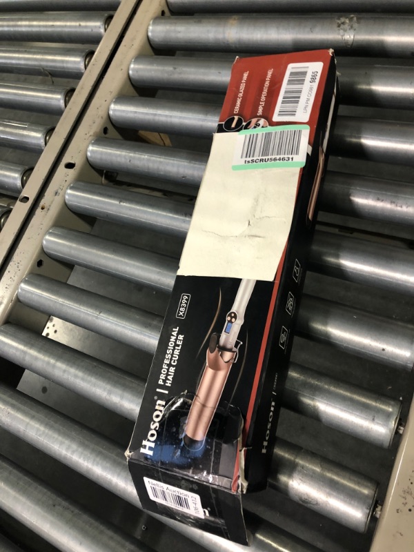 Photo 1 of Hoson 2 Inch Curling Iron Large Barrel, Long Barrel Curling Wand Dual Voltage, Ceramic Tourmaline Coating with LCD Display, Glove Include 2 inches