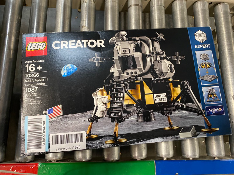 Photo 2 of LEGO Creator Expert NASA Apollo 11 Lunar Lander 10266 Model Building Kit for Adults, Astronaut Mini Figures, Lunar Lander Replica, NASA Collectible for Home Office Décor, Gift Idea for Space Lovers