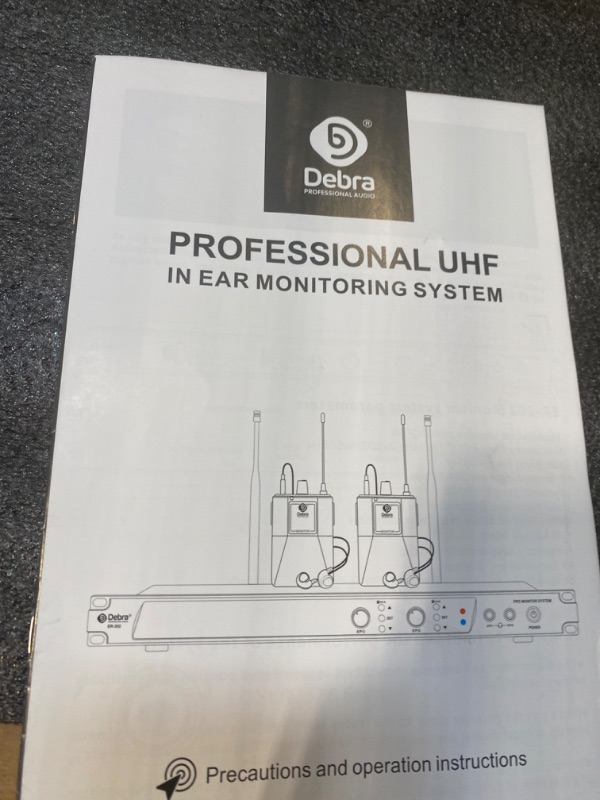 Photo 1 of D Debra Audio PRO ER-202 UHF Dual Channel Wireless in Ear Monitor System with Monitoring Type for Stage, Band, Recording Studio, Musicians, Monitoring(4 Bodypack with Transmitter)