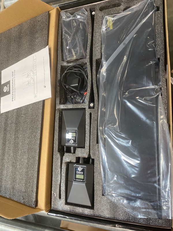 Photo 1 of D Debra Audio PRO ER-202 UHF Dual Channel Wireless in Ear Monitor System with Monitoring Type for Stage, Band, Recording Studio, Musicians, Monitoring(4 Bodypack with Transmitter)