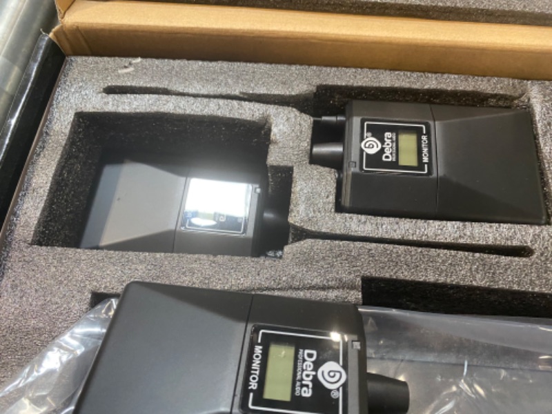 Photo 1 of D Debra Audio PRO ER-202 UHF Dual Channel Wireless in Ear Monitor System with Monitoring Type for Stage, Band, Recording Studio, Musicians, Monitoring(4 Bodypack with Transmitter)