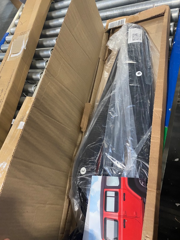 Photo 1 of 2018-2024 Tape-On Side Window Deflector Visors for Jeep Wrangler JL Unlimited 4 Door & for Jeep Gladiator JT 2020-2023 Smoke Tinted Rain Guards
