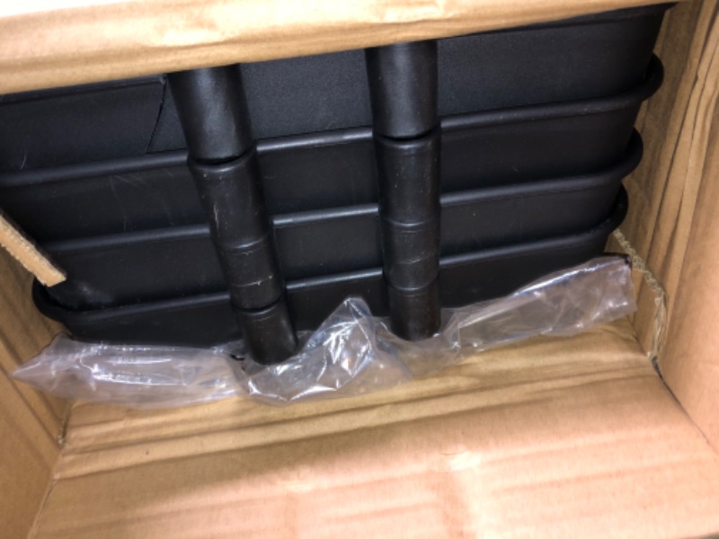 Photo 3 of 4-Tier Metal Mesh Utility Rolling Cart Storage Organizer Shelf Rack with Lockable Wheels for Living Room Kitchen Office, Black B-black