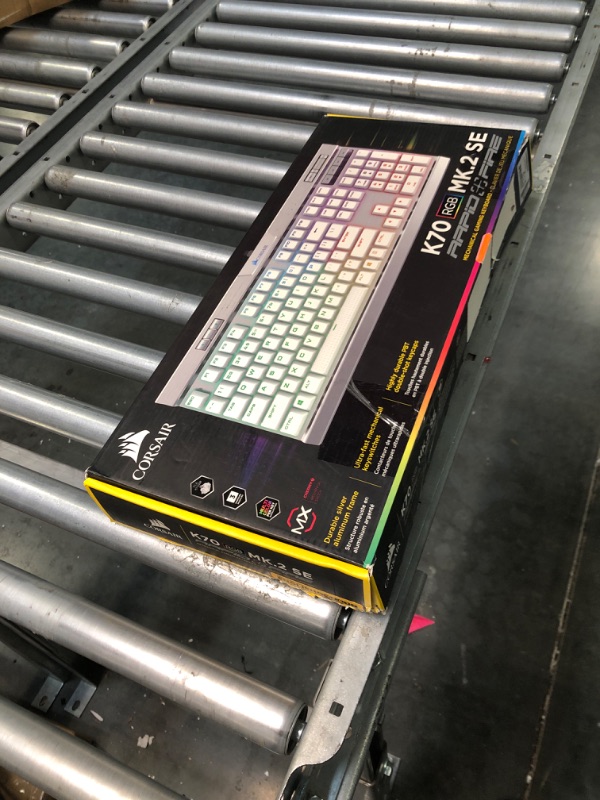 Photo 1 of Corsair K70 RGB MK.2 SE Mechanical Gaming Keyboard (White, Cherry MX Speed Switches)