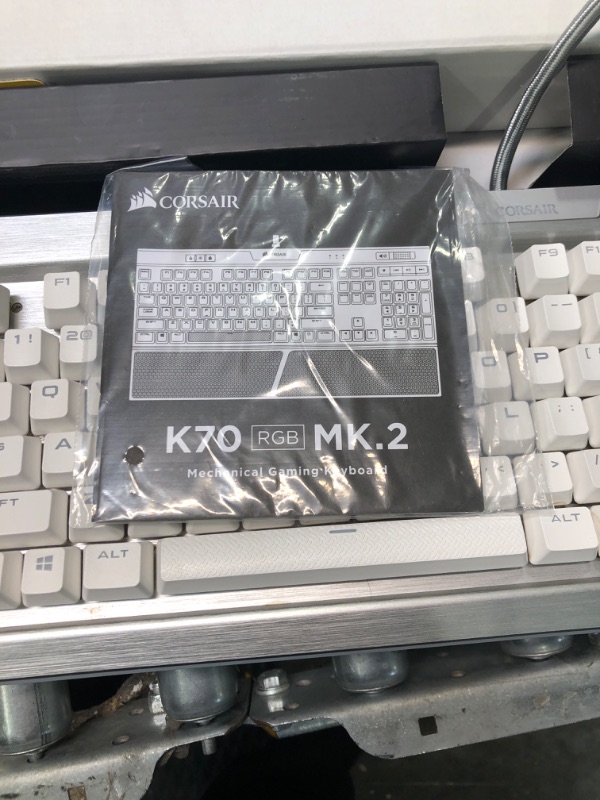 Photo 1 of Corsair K70 RGB MK.2 SE Mechanical Gaming Keyboard (White, Cherry MX Speed Switches)