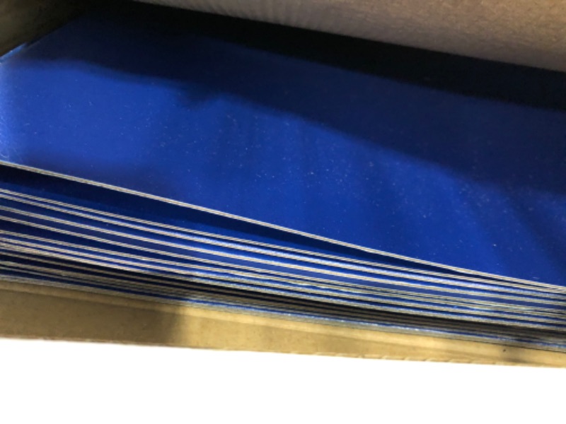 Photo 2 of 10 Pack of 11”x17” Landscape Pressboard Presentation Binder Folder, Blue Fiberboard Report Cover with Metal Prong Paper Fastener to Neatly Bind Reports, Proposals, Transcripts and Other Documents