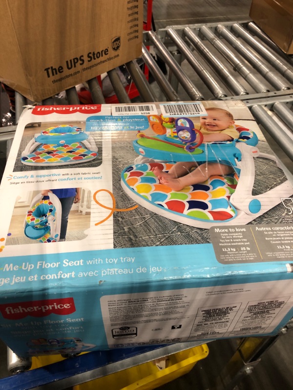 Photo 1 of Fisher-Price Deluxe Sit-Me-Up Floor Seat with Toy-Tray Happy Hills