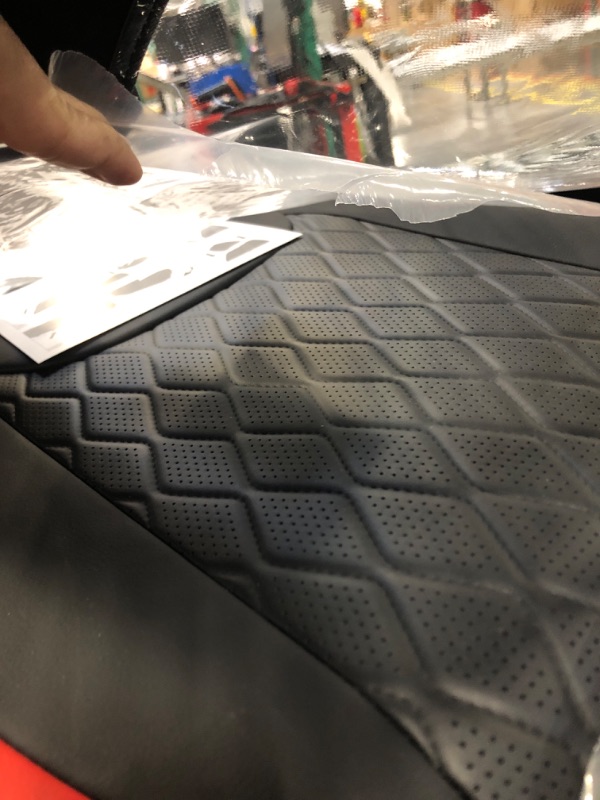 Photo 1 of Coverado Wrangler Seat Covers Full Set, Waterproof Leather Seat Cushions Customized for Front and Rear, Compatible with 2007-2017 Jeep Wrangler JK Unlimited 4-Door, Fit Sahara Sport X Rubicon, Red Black-and-Red FullSet