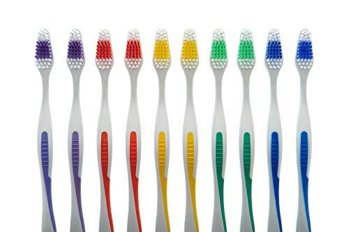 Photo 1 of 100 Pack Toothbrush Standard Classic Medium Soft Toothbrush Bulk Individually Wrapped