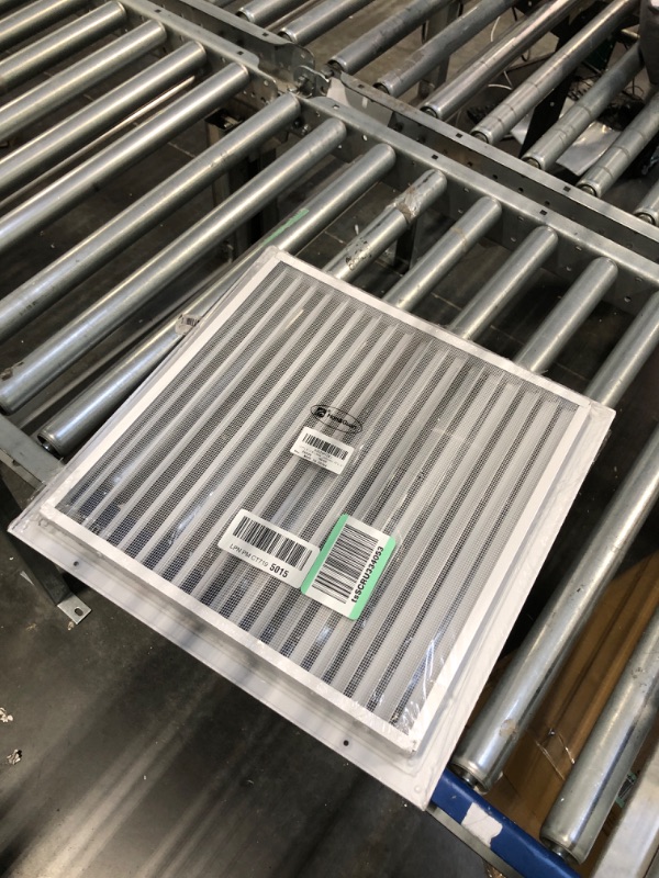 Photo 2 of 13.9"w X 13.9"h Shed Vent, Hon&Guan Aluminum Alloy Gable Vent, Door Vents For Interior Doors Dryer Vent Covers For Wall House[Outer Dimensions: 16"x 16"h]. 16" x 16" Aluminum Alloy