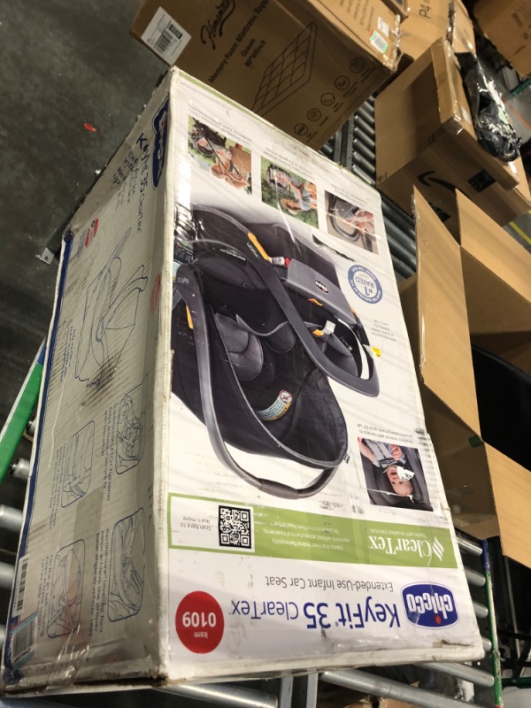 Photo 2 of Chicco KeyFit 35 ClearTex Infant Car Seat - Shadow | Black With ClearTex® No Chemicals Shadow/Black