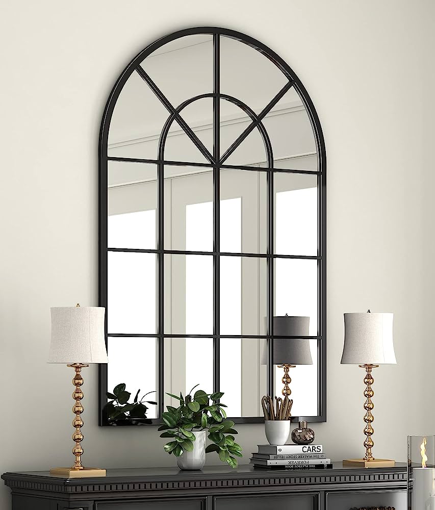 Photo 1 of Arched Window Finished Metal Mirror