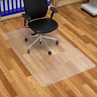 Photo 1 of FuturHydro Chair Mat for Hardwood Floor, 30" x 48" Clear Anti-Slip Computer Desk Chair Floor Mat, Easy Glide, Transparent Mats for Office, Home and Gaming Floors (Rectangle)